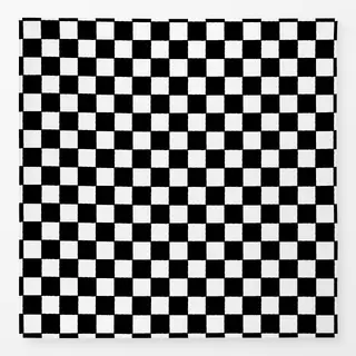 Tischdecke Wavy check (schwarz-weiß)