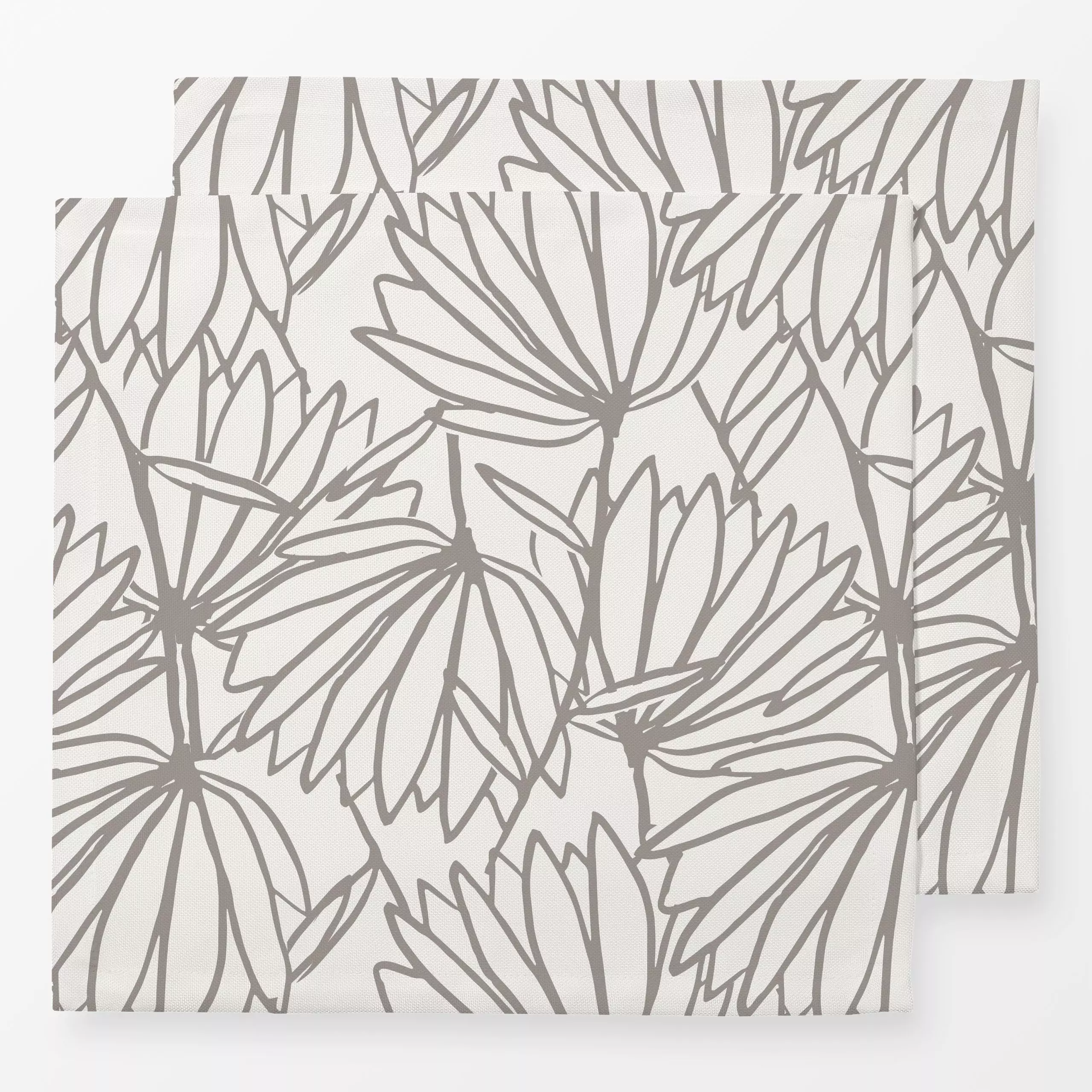 Servietten Tender Touch White - Blumen & Florales, Symbole & Muster - von „Sara Maria"; Blumen, Abstrakt, modern, Nordisch, ...