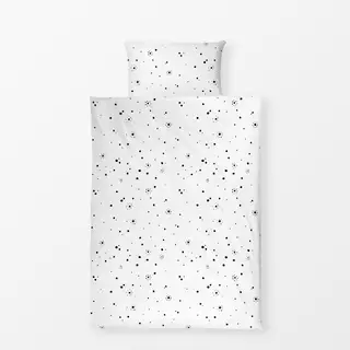 Bettwäsche Sun Dots | schwarz weiss