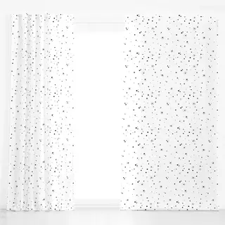 Dekovorhang Sun Dots | schwarz weiss
