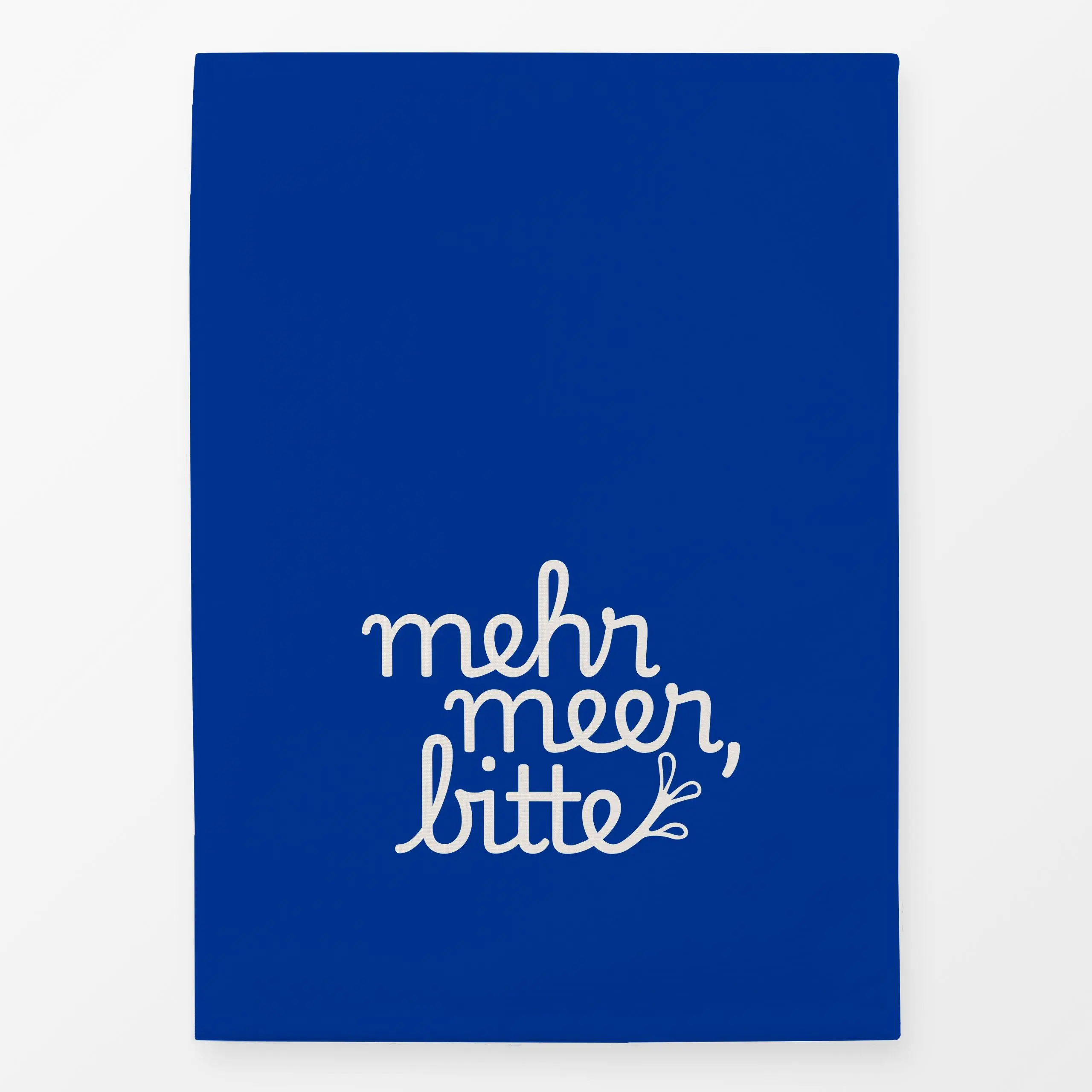 Geschirrtücher Mehr Meer bitte - Sommer, Sprüche & Schriftzüge - von „Kerstin Ax"; Meer, Strand, Sommer, typografie, Letteri...