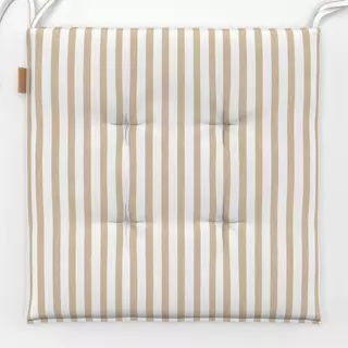 Sitzkissen Längsstreifen Sand Beige
