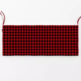 Bankauflage Big Checks black and red