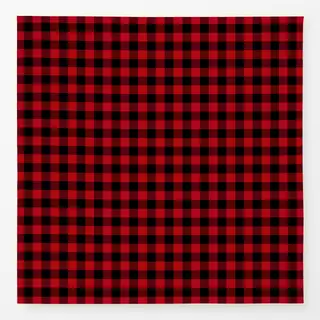 Tischdecke Big Checks black and red