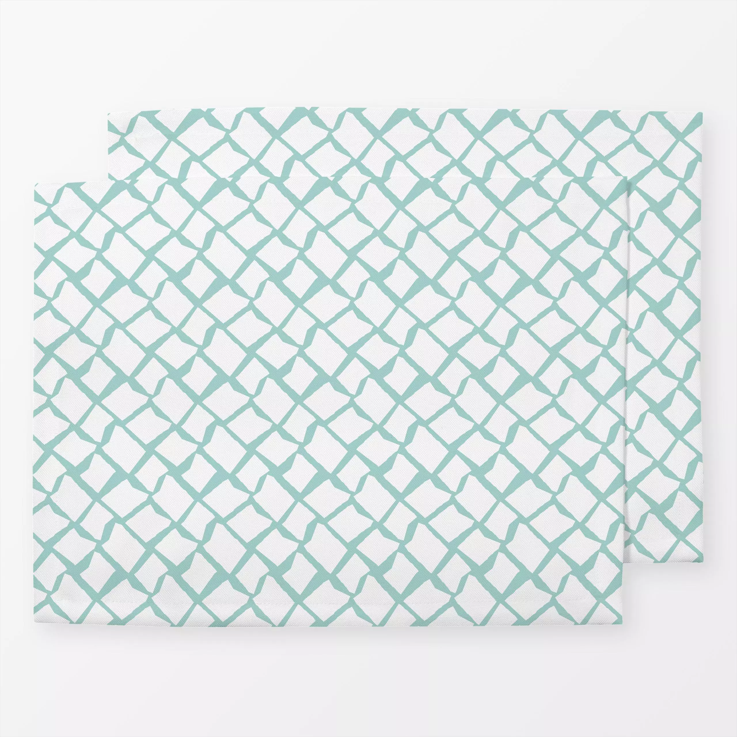 Tischset Cobblestone Turquoise, gemustert, von Sara Maria