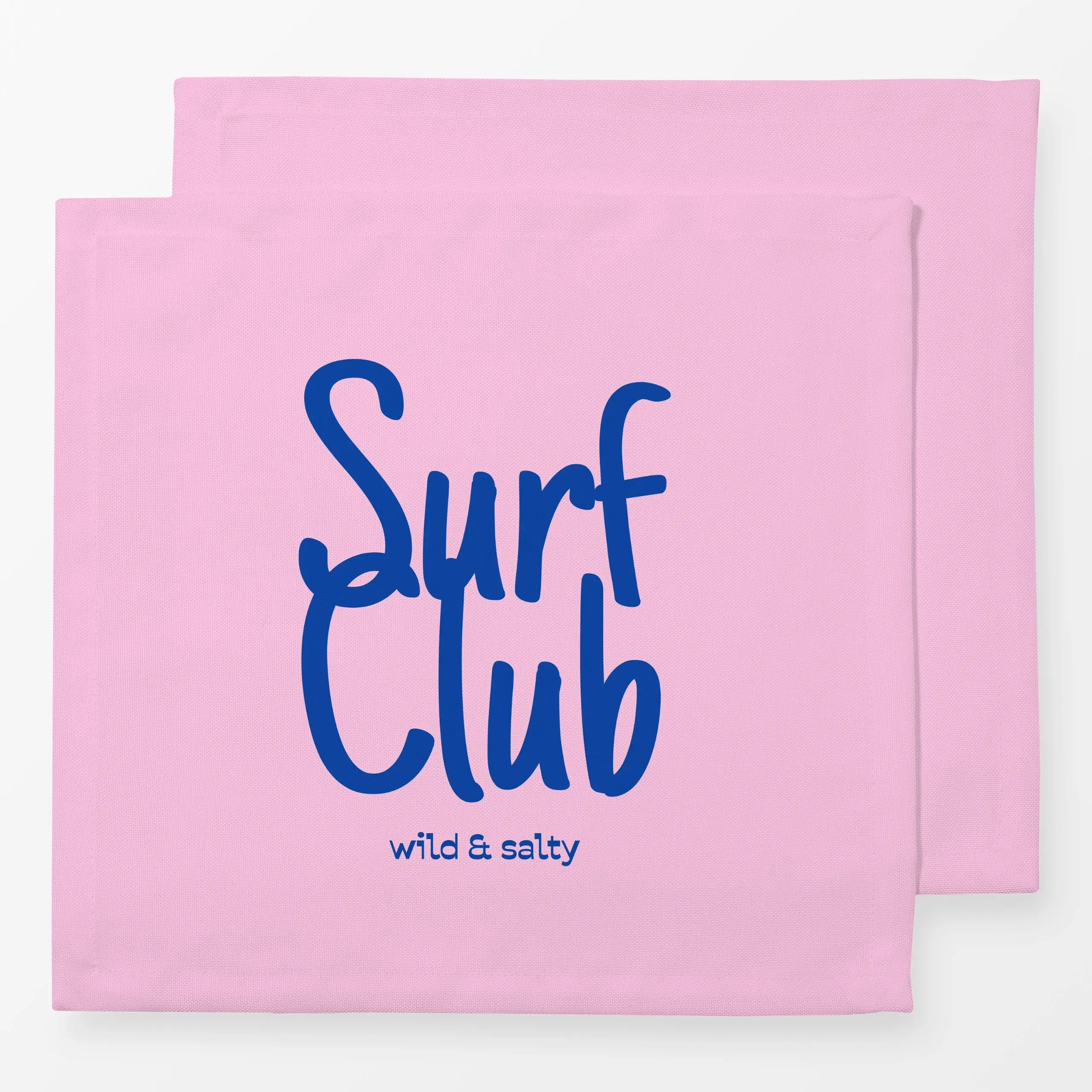 Servietten Surf Club Pink - Sommer, Sprüche & Schriftzüge - von „Jana Moßmann"; wild, bold, beachvibes, SummerVibes, vibrant...