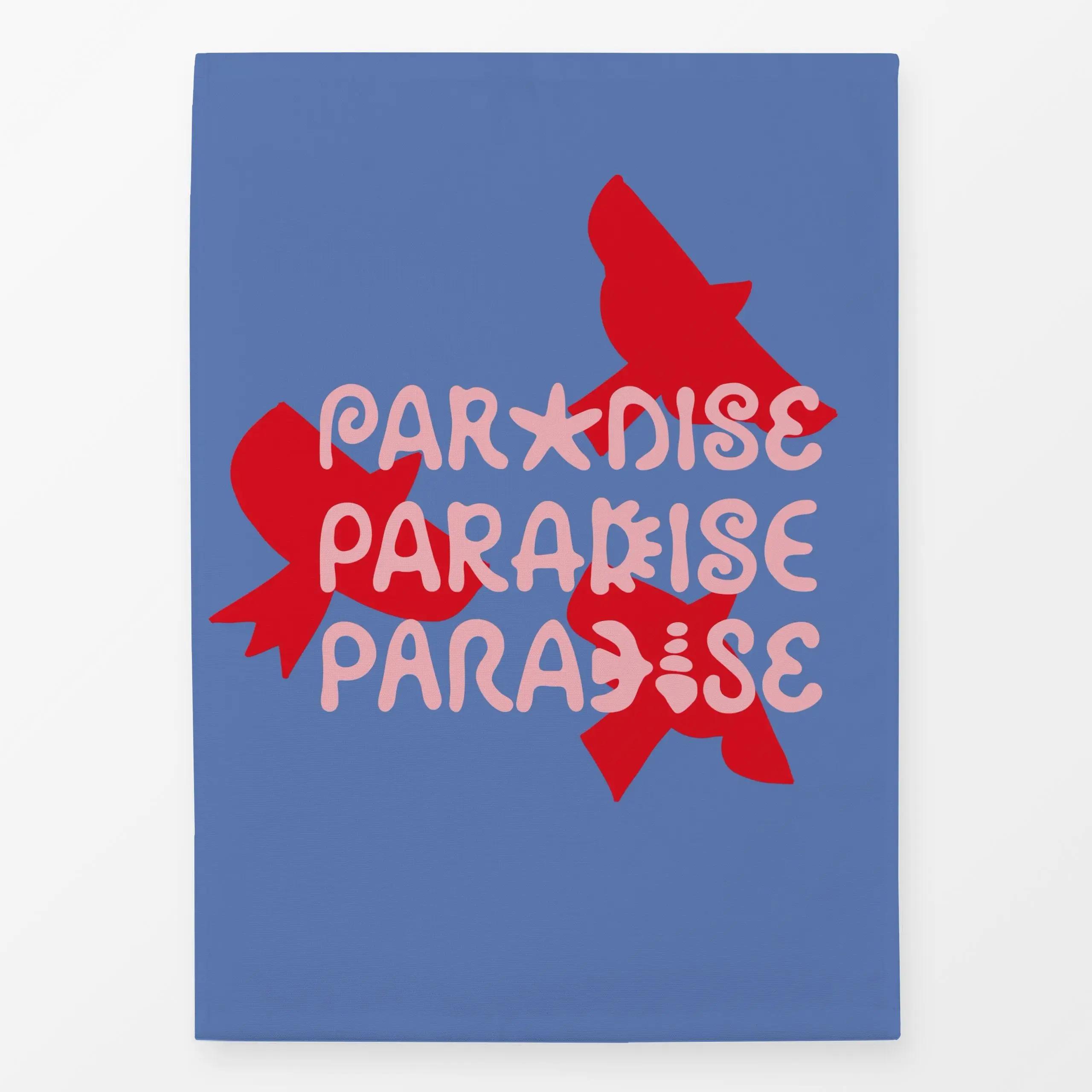 Geschirrtücher Paradise Paradise Paradise - Sommer, Sprüche & Schriftzüge - von „Kruth Design"; Garten, Vogel, Spruchkissen,...