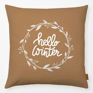 Kissen hello winter - nut