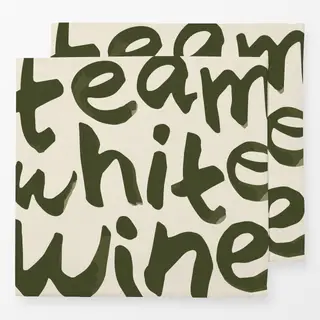 Servietten Team White Wine