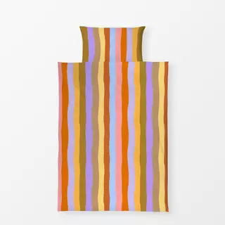 Bettwäsche Multicolor Streifen Bunt