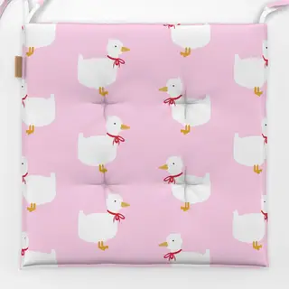 Sitzkissen Enten Party Pink