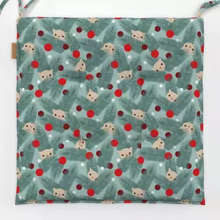 Sitzkissen Katzen im Weihnachtsbaum