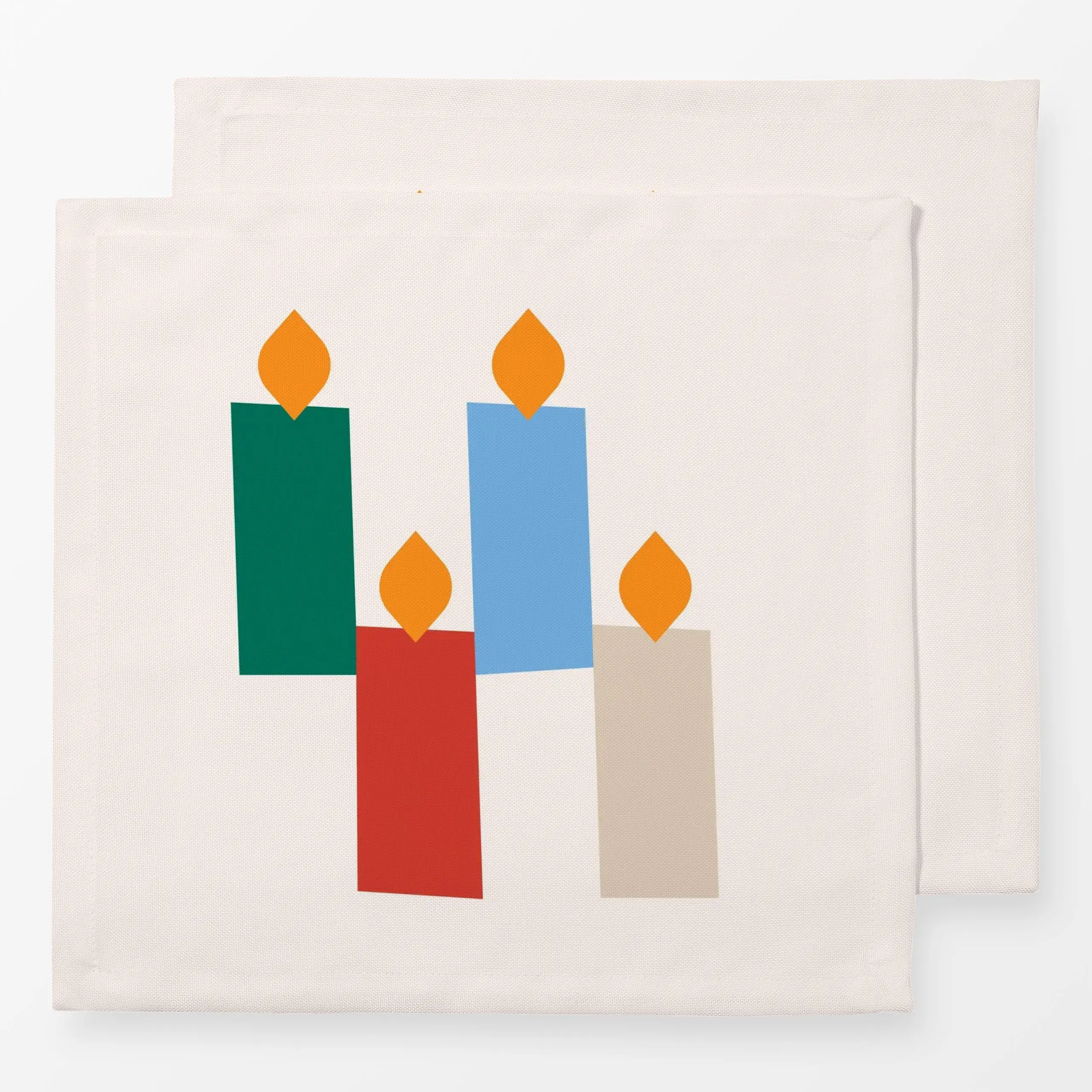 Servietten Candle Wish - Weihnachten - von „Jana Driver"; Weihnachten, beige, bunt, christmas, Kerzen, janadriver, seasonofj...