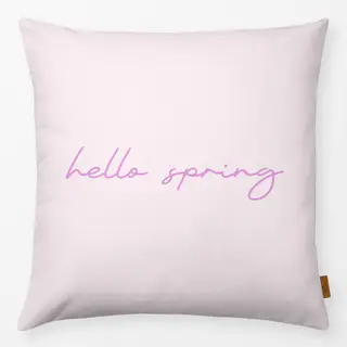 Kissen Hello Spring Lettering blush
