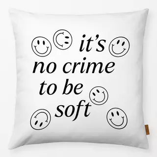 Kissen No Crime To Be Soft Schwarz