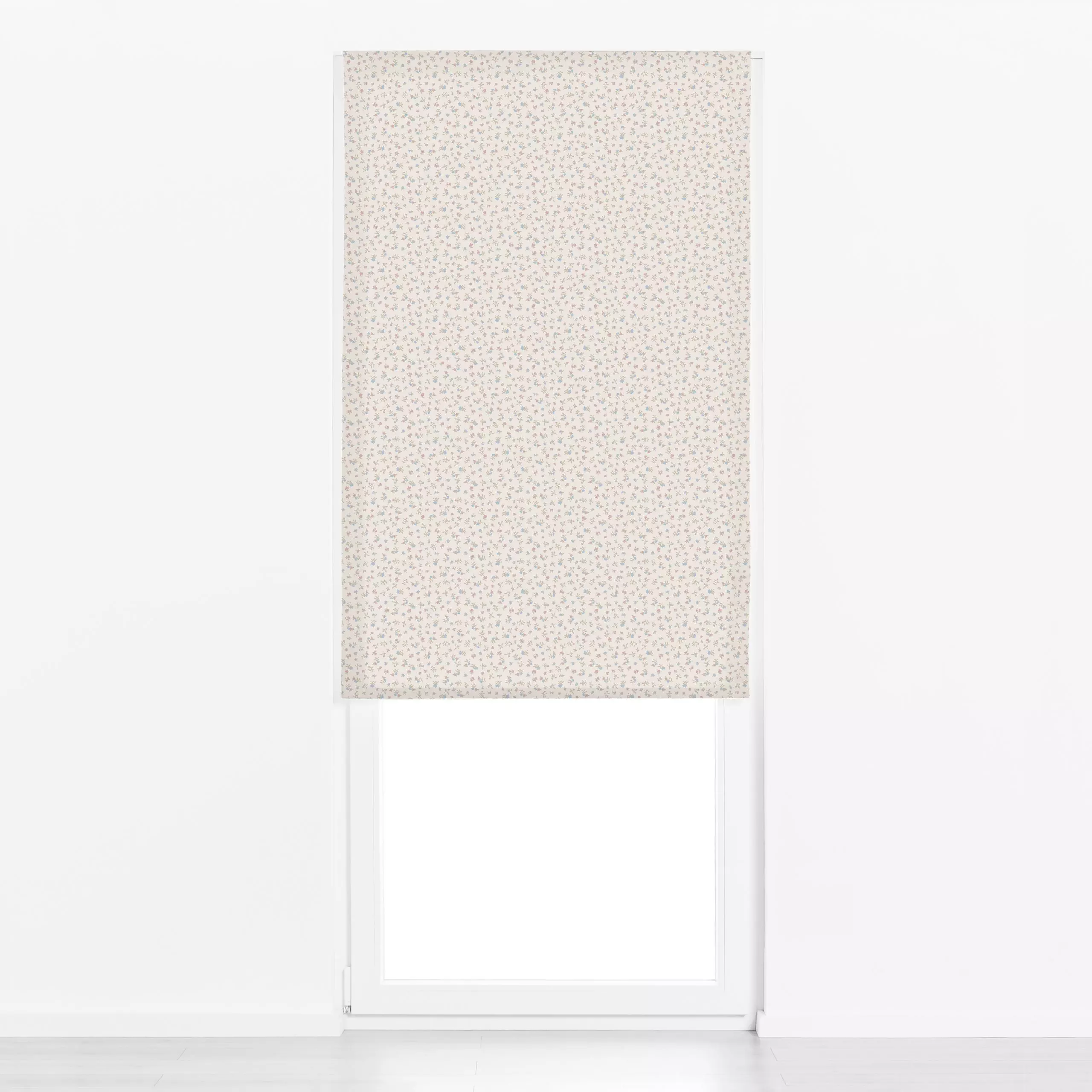 Raffrollo Streublumen Beige - Blumen & Florales - von „Studio Kesse"; boho, Blumen, Garten, Blüten, floral, Herbst, landhaus...