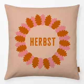 Kissen Herbst Kranz Pink Orange