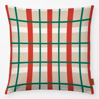 Kissen Christmas Plaid Noel Red