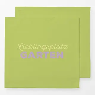 Servietten Lieblingsplatz Garten grün