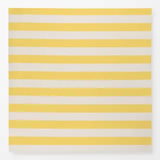 Tischdecke gelbe-beige breite Streifen