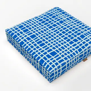 Bodenkissen Ungerade-Linien-blau