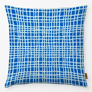 Kissen Ungerade-Linien-blau