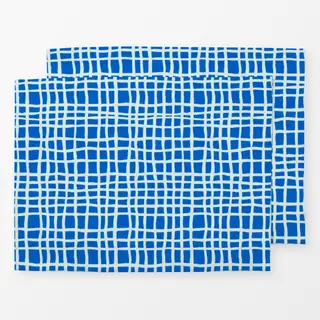 Tischset Ungerade-Linien-blau