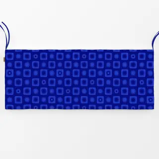 Bankauflage Abstract Sun Pattern navy