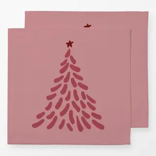 Servietten Tanne Altrosa