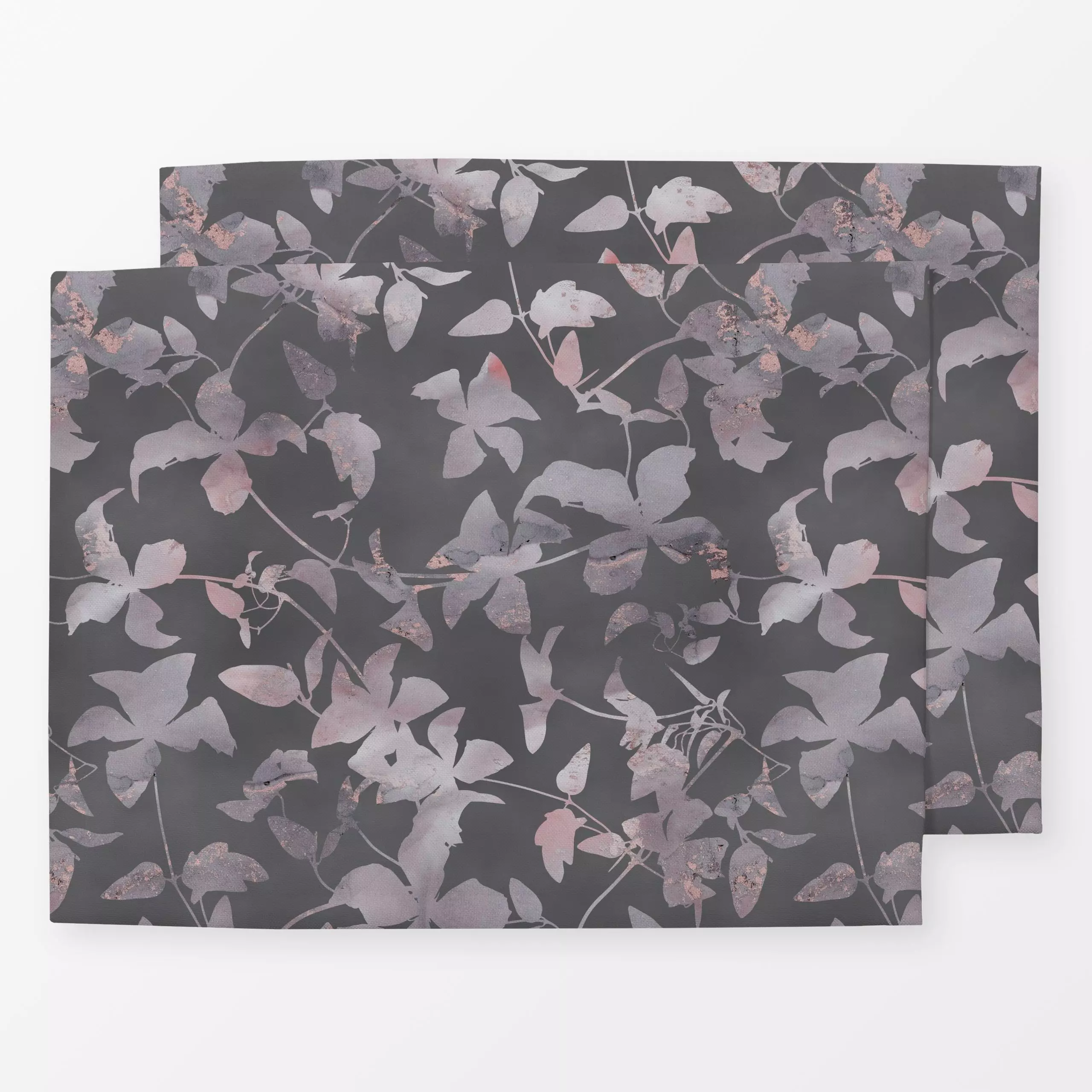 Tischset Clematis Minimalistic pink, Blumen, von Andrea Haase