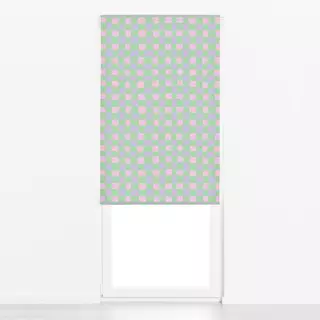 Raffrollo Lively Check (pastel)