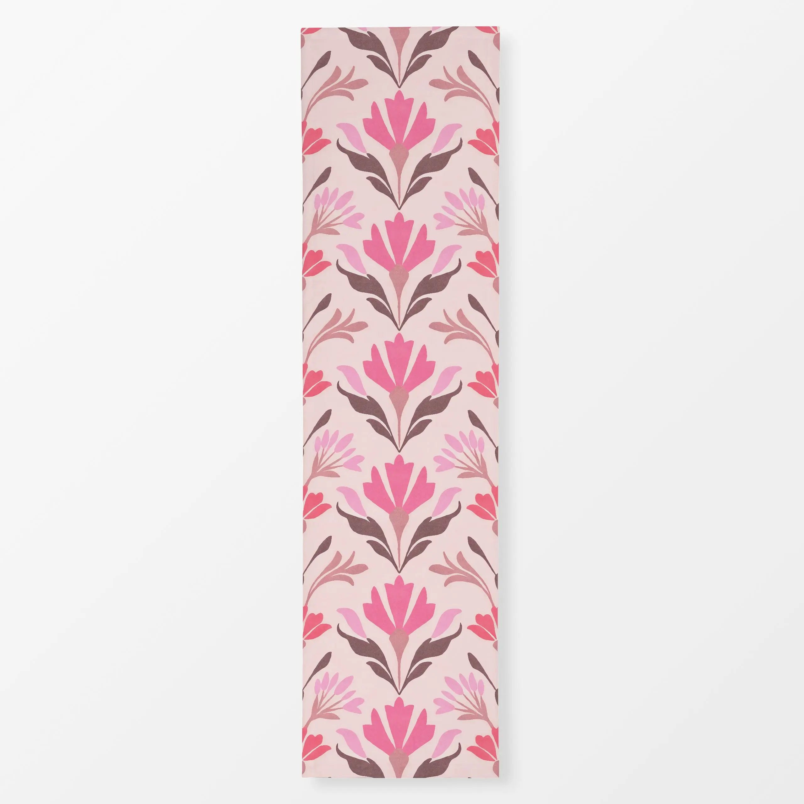 Tischläufer Art Deco Meets Scandi Pink, Blumen, Sommer, von Andrea Haase