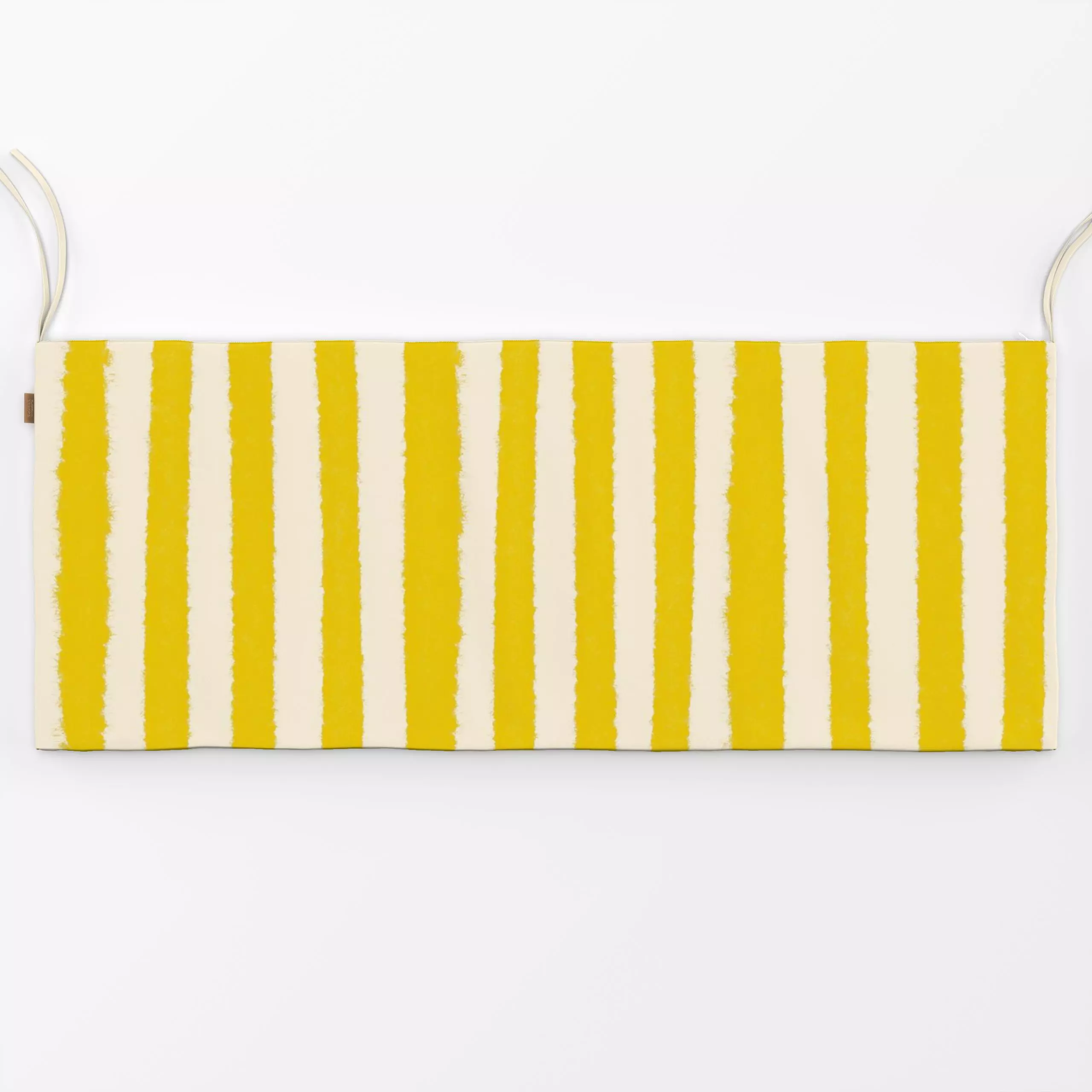 Bankauflage Streifen Zitronengelb - Sommer, Symbole & Muster, Reise - von „Studio Dolci"; Muster, Streifen, Sommer, gelb, ge...