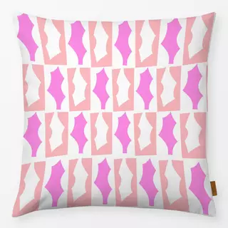 Kissen Mistletoe Leaf pink