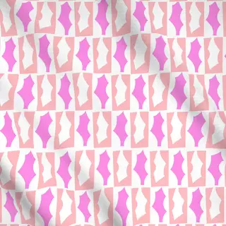 Meterware Mistletoe Leaf pink
