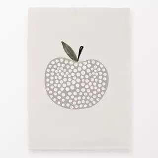 Geschirrtücher Apfel gepunktet grau
