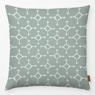 Kissen Tiny Crosses naturals Green