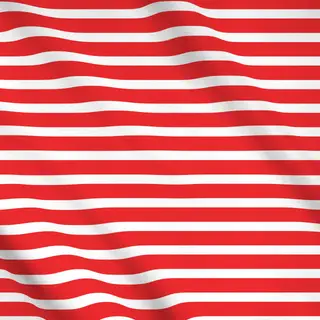 Meterware Rot-weiße Streifen