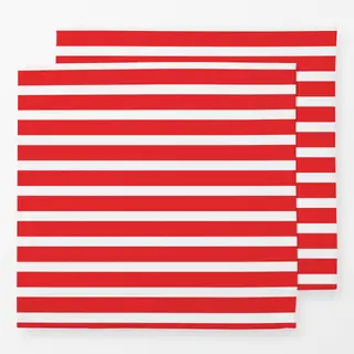 Servietten Rot-weiße Streifen