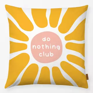 Kissen Do Nothing Club Sonnenblume