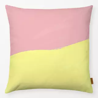 Kissen Color Flow rosa gelb