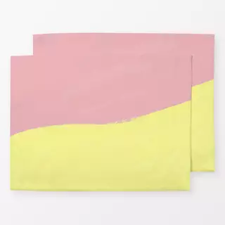 Tischset Color Flow rosa gelb