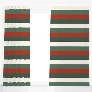 Dekovorhang Breite Weihnachtsstreifen