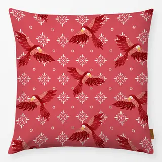 Kissen Parrot pattern red