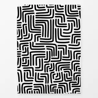 Geschirrtücher DOODLE Strichecken - black