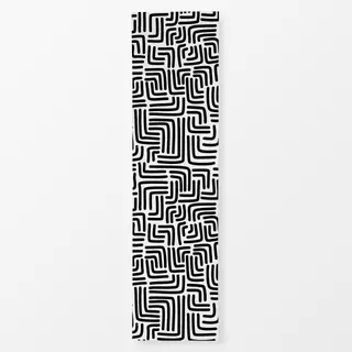 Tischläufer DOODLE Strichecken - black