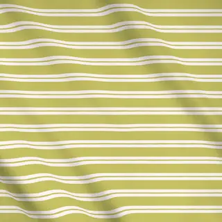 Meterware Streifen Beige Hellgrün