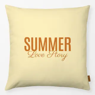 Kissen Summer Love Story Yellow