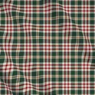 Meterware Tartan Plaid tannengrün