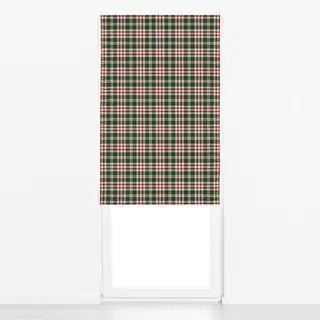 Raffrollo Tartan Plaid tannengrün